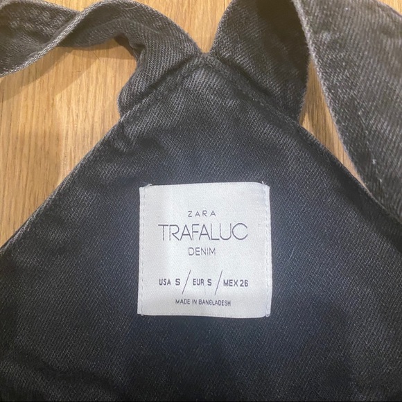 Zara Trafaluc denim black skirt overalls - Picture 9 of 9